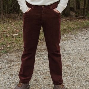 Lee Corduroy Pants Mens Size 31 X 32 Cranberry